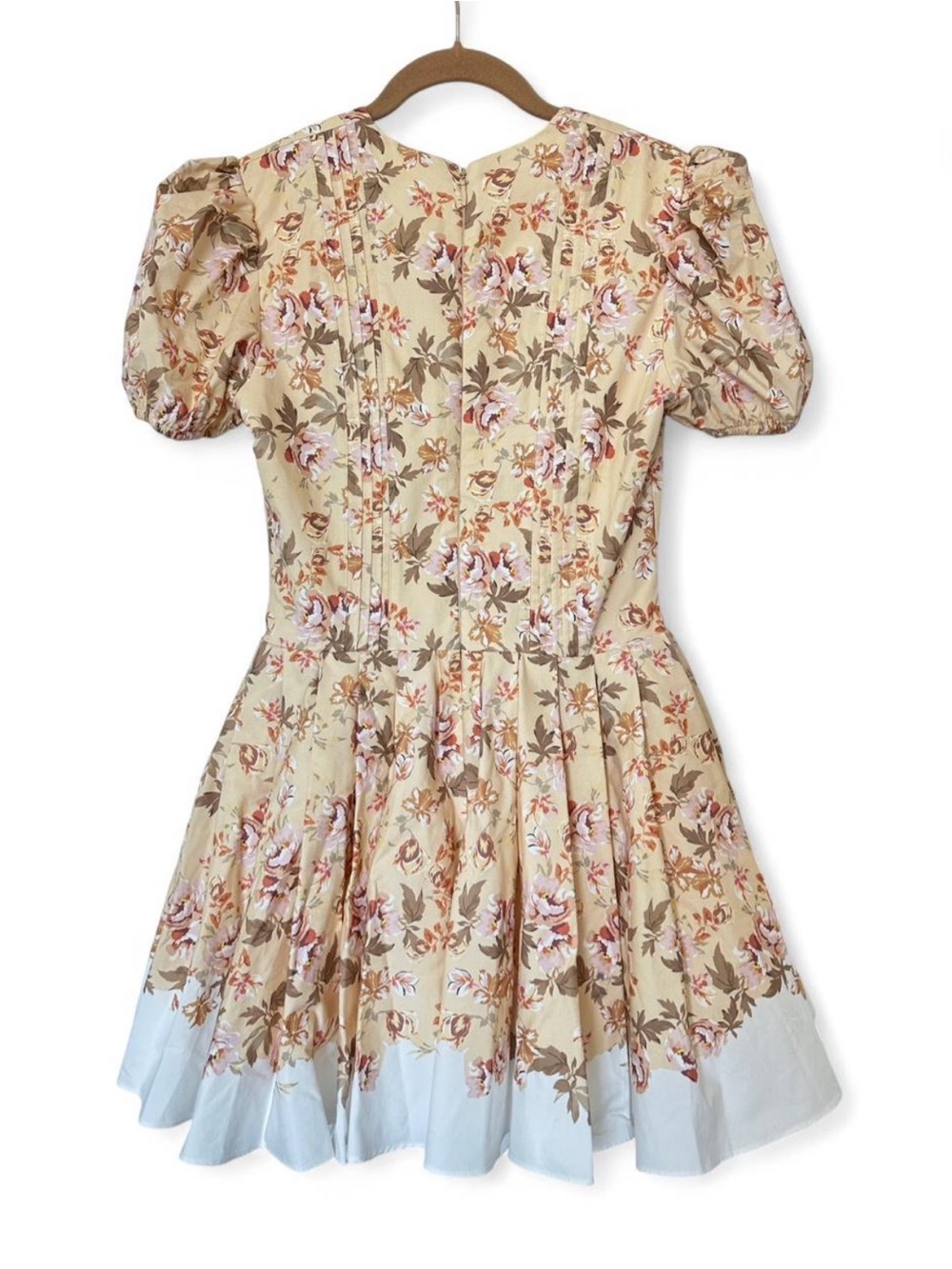 House of CB Imani Floral Print Pleated Mini Dress Sunbleached Women’s - Medium - Picture 3 of 11